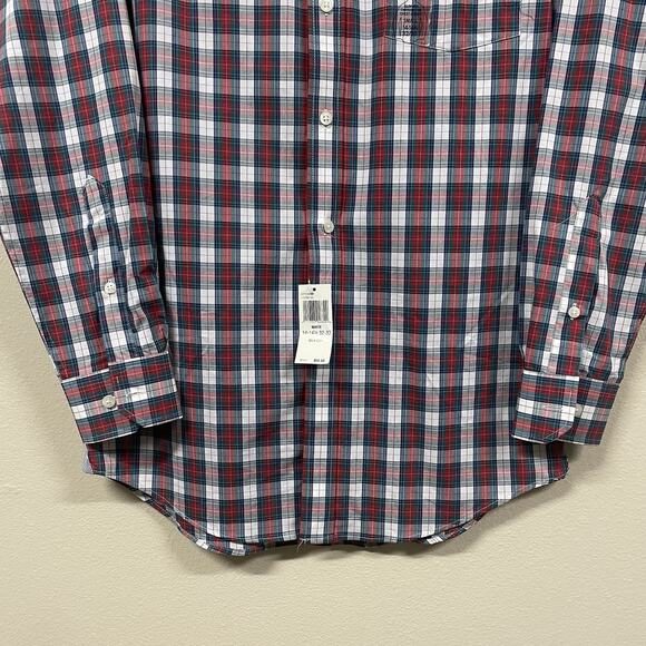 Crown and Ivy Button Down Plaid Shirt Small Slim Fit Stretch Wrinkle Free Men's - Picture 2 of 8